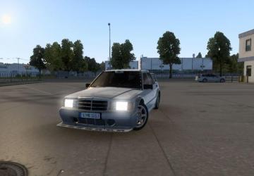 Mercedes-Benz 190E 2.5 version 1.0 for American Truck Simulator (v1.46.x)