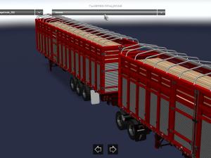 Pack of double trailers version 04.06.17 for American Truck Simulator (v1.6.x, - 1.31.x)
