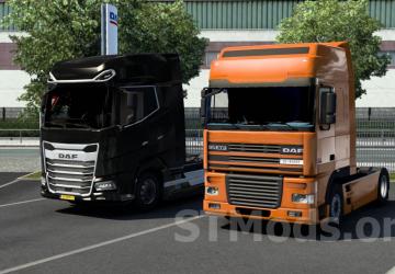 DAF XF 95 Reworked version 3.6 for Euro Truck Simulator 2 (v1.45.x, 1.46.x)