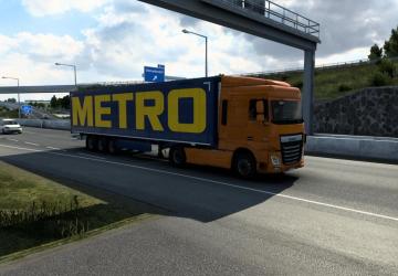 Trailers in traffic version 1.0 for Euro Truck Simulator 2 (v1.46.x, 1.47.x)