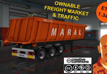 Ownable Maral trailer version 1.1 for Euro Truck Simulator 2 (v1.32.x, - 1.34.x)