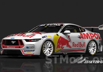 AKR Gen 3 Mustang | 2026 Red Bull AMPOL Racing + White Bull v1.0 for Assetto Corsa