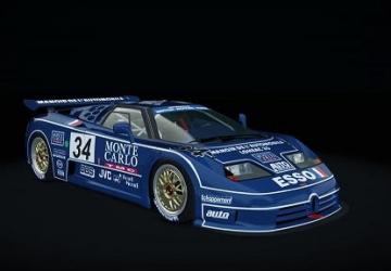Bugatti EB110 SS(LeMans) GT1 (1994) version 1.2 for Assetto Corsa
