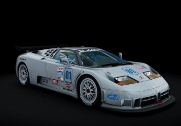 Bugatti EB110 SS(LeMans) GT1 (1994) version 1.2 for Assetto Corsa
