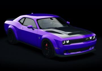 Dodge Challenger SRT Demon (drag) version 1.8 for Assetto Corsa