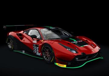 Ferrari 488 GT3 ACC Sprint version 2.0 for Assetto Corsa