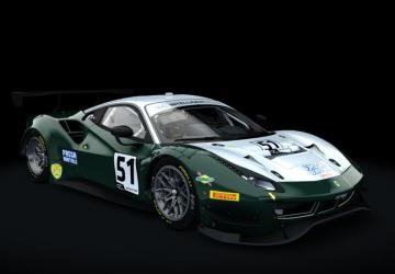 Ferrari 488 GT3 ACC Sprint version 2.0 for Assetto Corsa