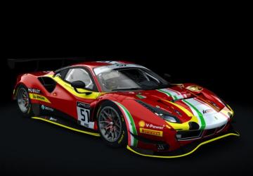 Ferrari 488 GT3 ACC Sprint version 2.0 for Assetto Corsa