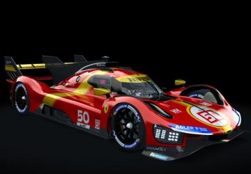 Ferrari 499P LMH 2023 version 1.1 for Assetto Corsa