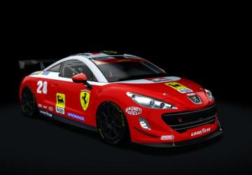 GT4 Peugeot 308 RCZ version 0.5 for Assetto Corsa
