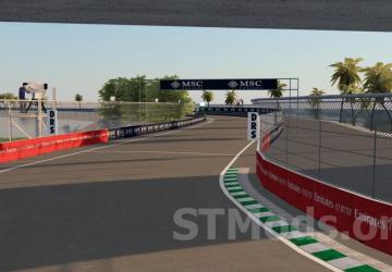 GPK F1 Layout F1 2022 AC GPK Jeddah Map version 1.4 for Assetto Corsa
