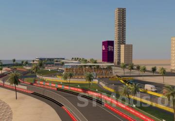 GPK F1 Layout F1 2022 AC GPK Jeddah Map version 1.4 for Assetto Corsa