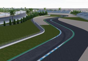 Map Jakabaring Circuit Indonesia Map version 0.04 for Assetto Corsa