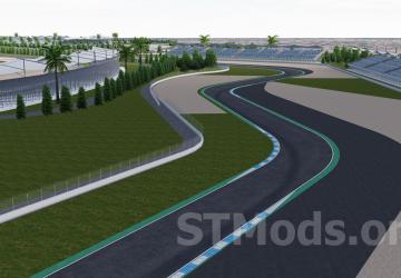 Jakabaring Circuit Indonesia Map version 1.0 for Assetto Corsa