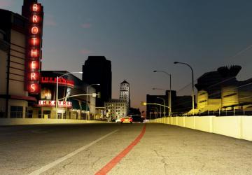 Night Long Beach Circuit Map version 1.0 for Assetto Corsa