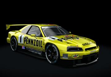 Nissan Skyline GT-R BNR34 NISMO GT500 version 1.3 for Assetto Corsa