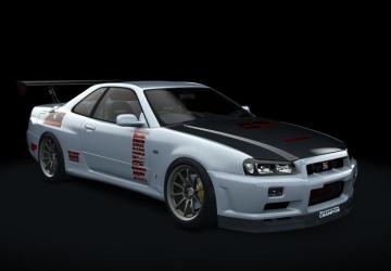 Nissan Skyline GT-R BNR 34 KNM N Line version 2.6 for Assetto Corsa