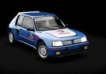 Peugeot 205 Turbo 16 version 3.0 for Assetto Corsa