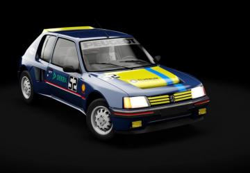 Peugeot 205 Turbo 16 version 3.0 for Assetto Corsa