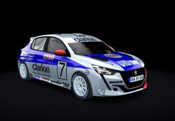 Peugeot 208 Rally 4 version 1.1 for Assetto Corsa