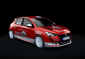 Peugeot 208 Rally 4 version 1.1 for Assetto Corsa
