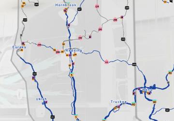 Paper Map for ATS version 1.0 for American Truck Simulator (v1.40.x, 1.41.x)