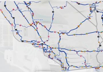 Paper Map for ATS version 1.0 for American Truck Simulator (v1.40.x, 1.41.x)
