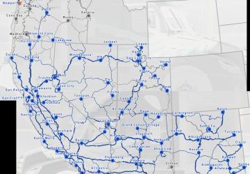 Paper Map for ATS version 1.0 for American Truck Simulator (v1.40.x, 1.41.x)