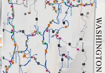 Paper Map for ATS version 2.0 for American Truck Simulator (v1.46)
