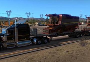 93-RP Mod double trailer CAT-1 MP version 1.0 for American Truck Simulator (v1.37.x)