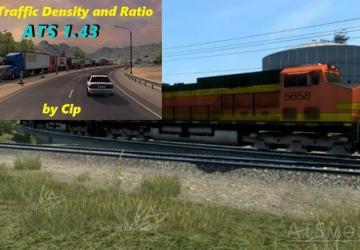 Enhanced Trains Addon for Real Traffic Density Mod v1.43.а for American Truck Simulator (v1.43.x)