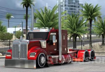 Alka Customs Trucks Kenworth W990 version 1.4 for American Truck Simulator (v1.54.x)