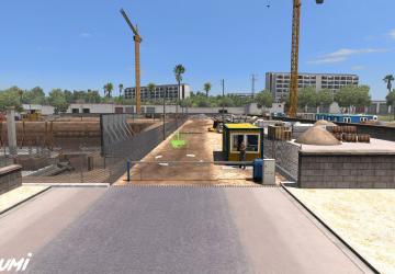 Animated gates in companies version 1.4 for American Truck Simulator (v1.46)