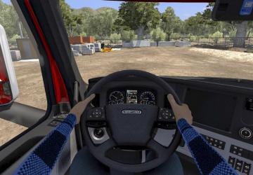 Animated Hands version 1.1 for American Truck Simulator (v1.41.x)