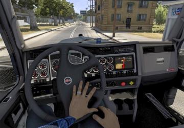 Animated Hands version 1.1 for American Truck Simulator (v1.41.x)