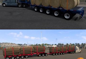 Arctic Logs Trailer version 6.4 for American Truck Simulator (v1.54.x)
