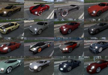 Asphalt 8 Traffic Pack version 1.0.4 for American Truck Simulator (v1.43.x)