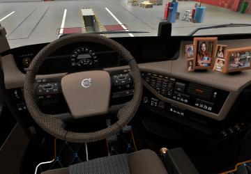 ATS Beige Interior Volvo FH16 2012 version 0.9 for American Truck Simulator (v1.39.x)