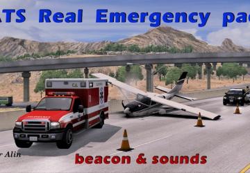 ATS Real Ai Emergency pack version 1.3 for American Truck Simulator (v1.39.x)