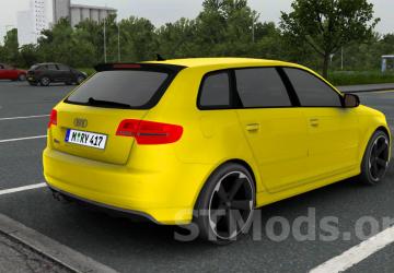 Audi RS3 Sportback version 1.8 for American Truck Simulator (v1.46.x)
