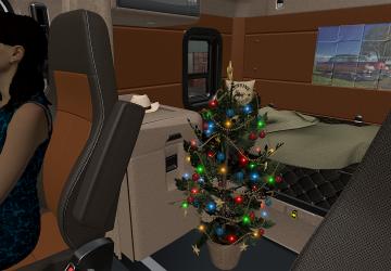 Beige Interior for Freightliner Cascadia 2019 v1.0 for American Truck Simulator (v1.40.x)