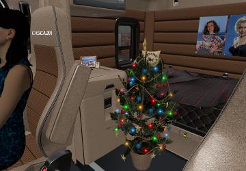 Beige Interior for Freightliner Cascadia 2019 v1.0 for American Truck Simulator (v1.40.x)