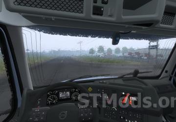 Better Raindrops version 1.7 for American Truck Simulator (v1.48.x)