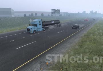 Better Raindrops version 1.9.4 for American Truck Simulator (v1.49.x)