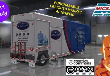 Beverage Trailer Reworked version 2.0 for American Truck Simulator (v1.48.x)