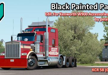 Black Painted Parts Accessories Pack version 1.0 for American Truck Simulator
