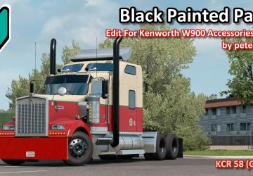 Black Painted Parts Accessories Pack version 1.0 for American Truck Simulator
