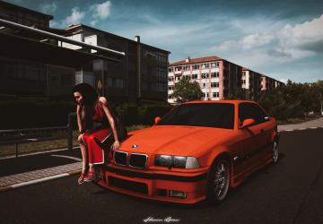 BMW M3 E36 version 1.0 for American Truck Simulator (v1.35.x, 1.36.x)
