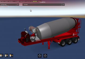 Big Cement Mixers version 1.0 for American Truck Simulator (v1.32.x, - 1.34.x)