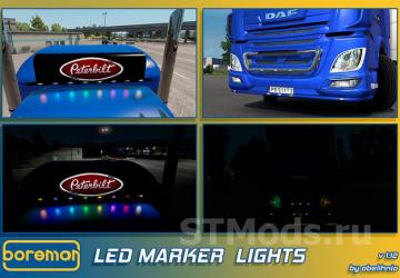 Boreman LED Marker Lights Pack version 1.9.7 for American Truck Simulator (v1.49.x)
